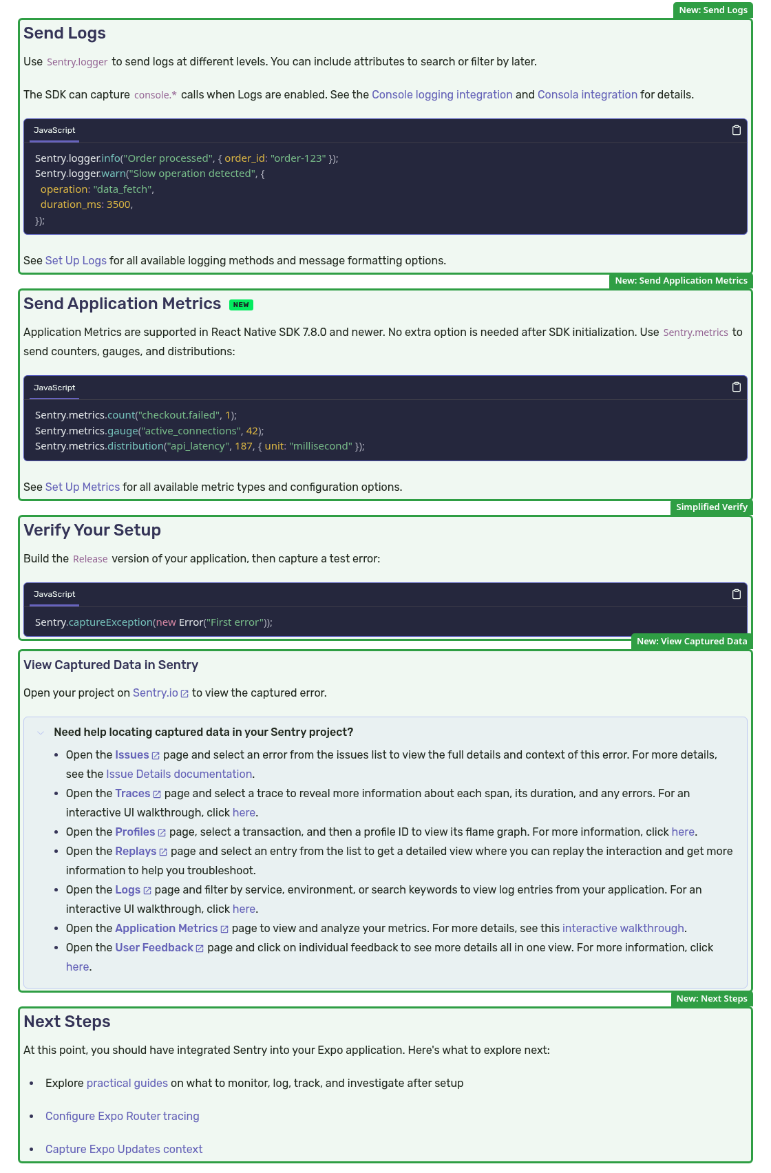After: Expo send and verify