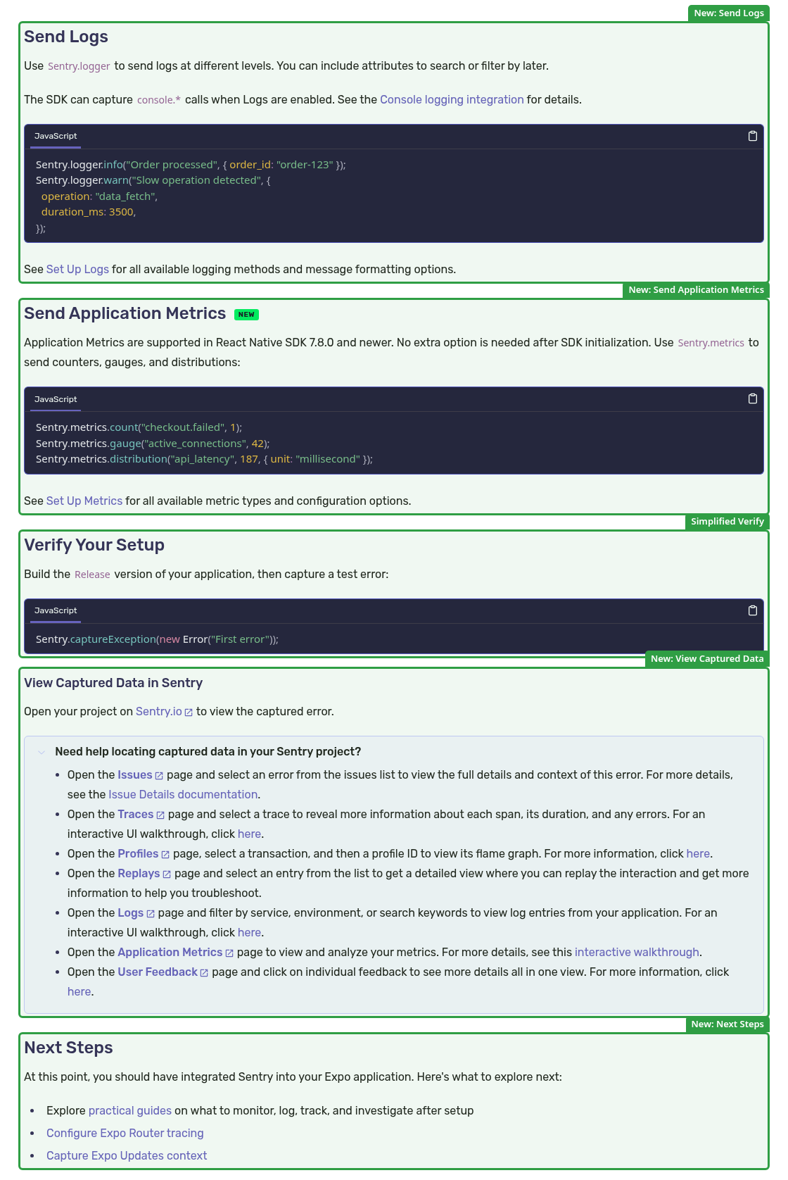 After: Expo send and verify